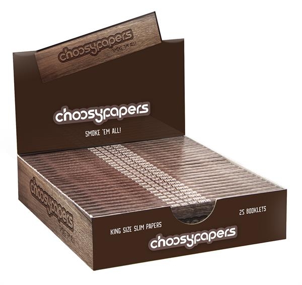 Choosypapers King Size Slim Zigarettenpapier "choosypapers Wood"
